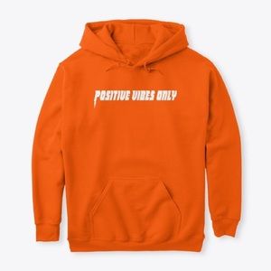 1K clothing positive vibes only, reflective hoodie